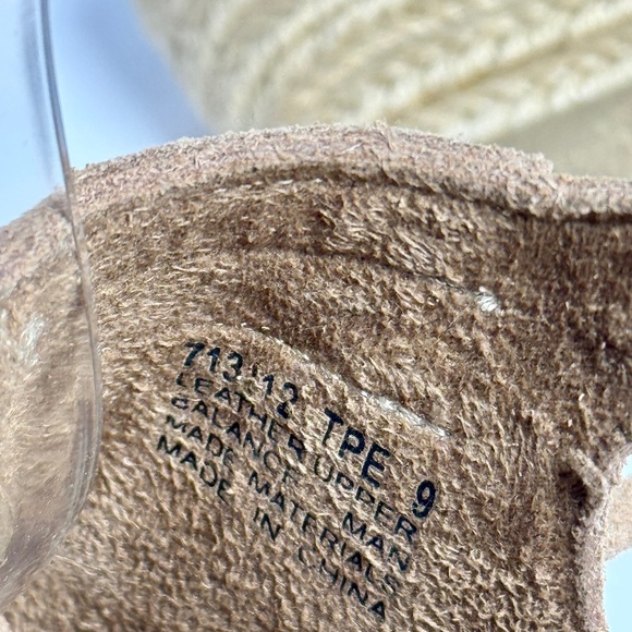 Minnetonka Ashley Soft Suede Peep-toe Taupe Wedge US 9 - Picture 7 of 9